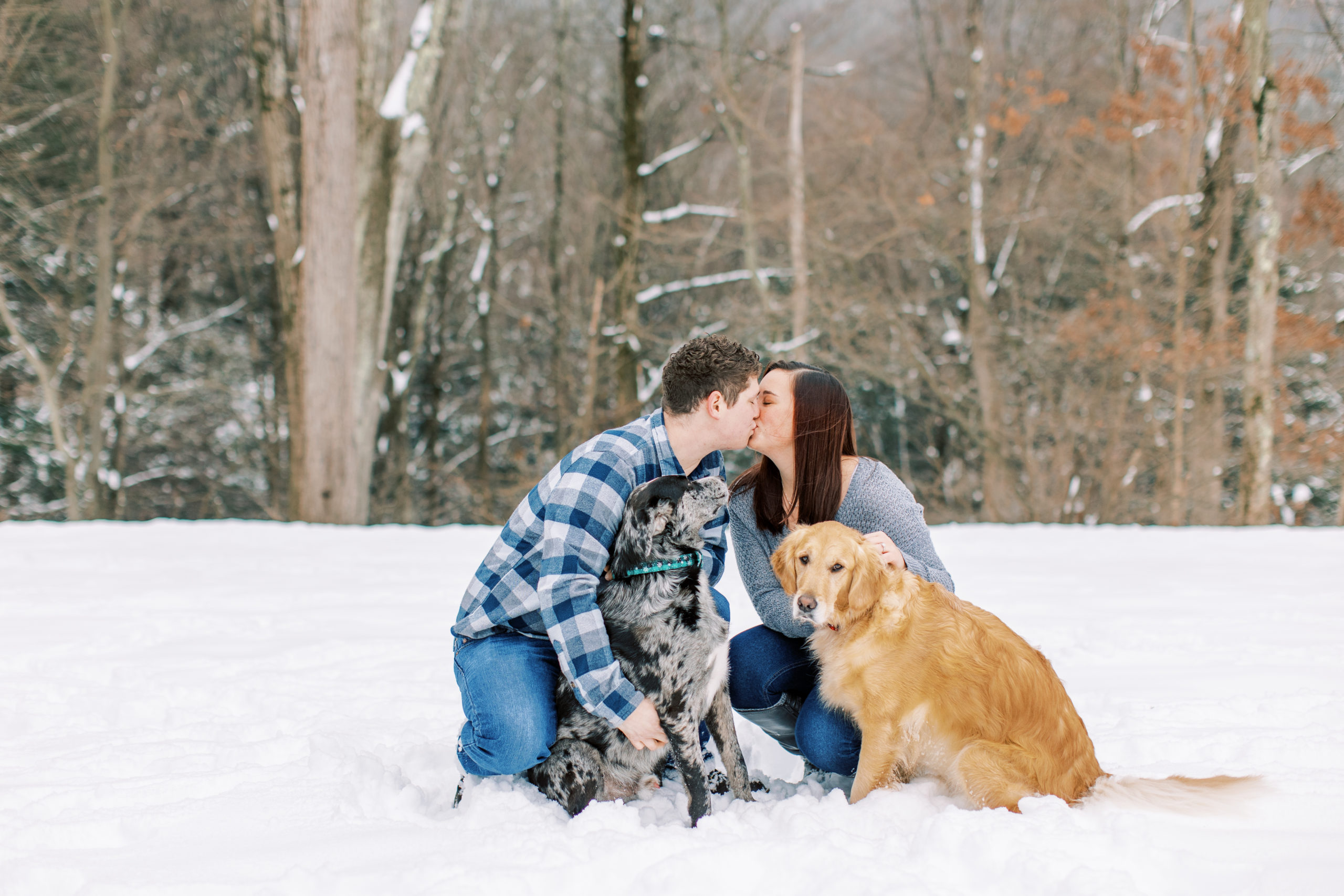 Snowy Engagement Session in Pennsylvania